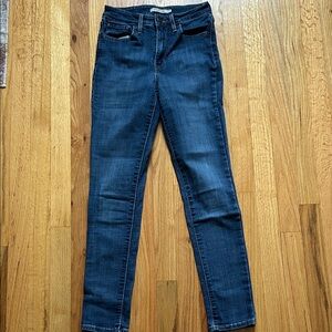 Levi 721 High Rise Skinny Dark Blue Women's Jeans